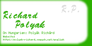 richard polyak business card