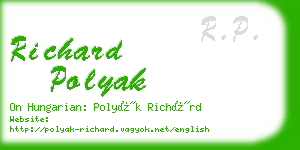 richard polyak business card